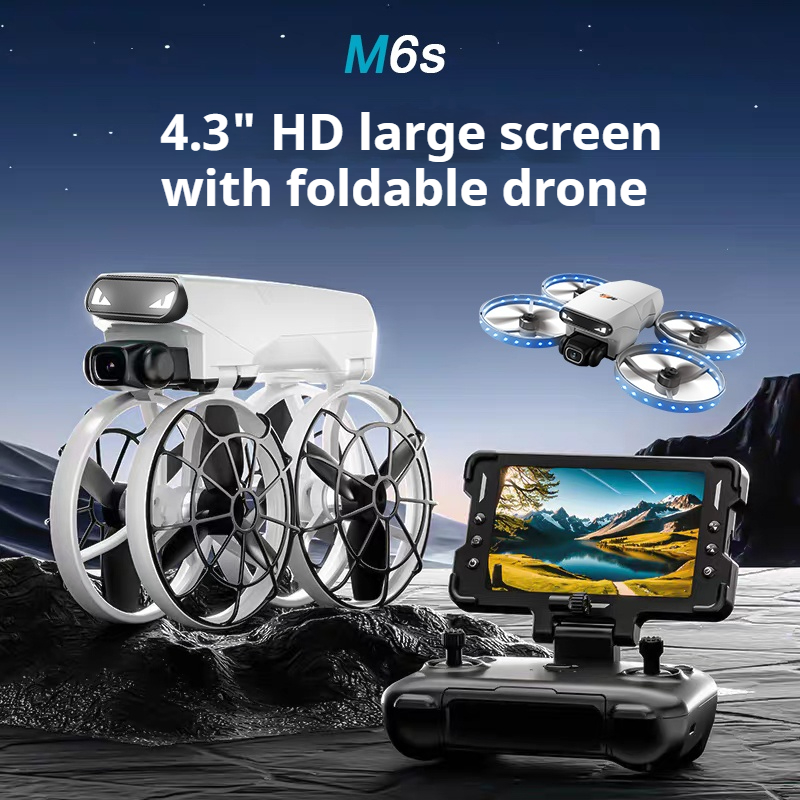 Drone Rc Foldable - طائرة بدون طيار قابلة للطي M6s