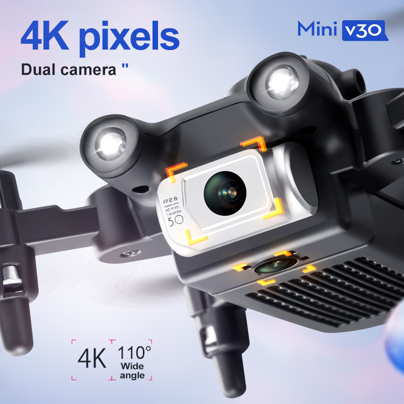 طائرة بدون طيار صغيرة V30 WiFi - مراجعة Drone Rc Foldable وسعره