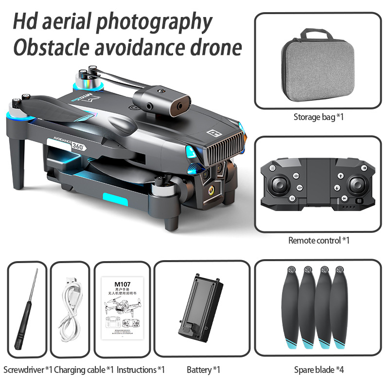 طائرة بدون طيار M107 قابلة للط - مراجعة Drone Rc Foldable وسعره
