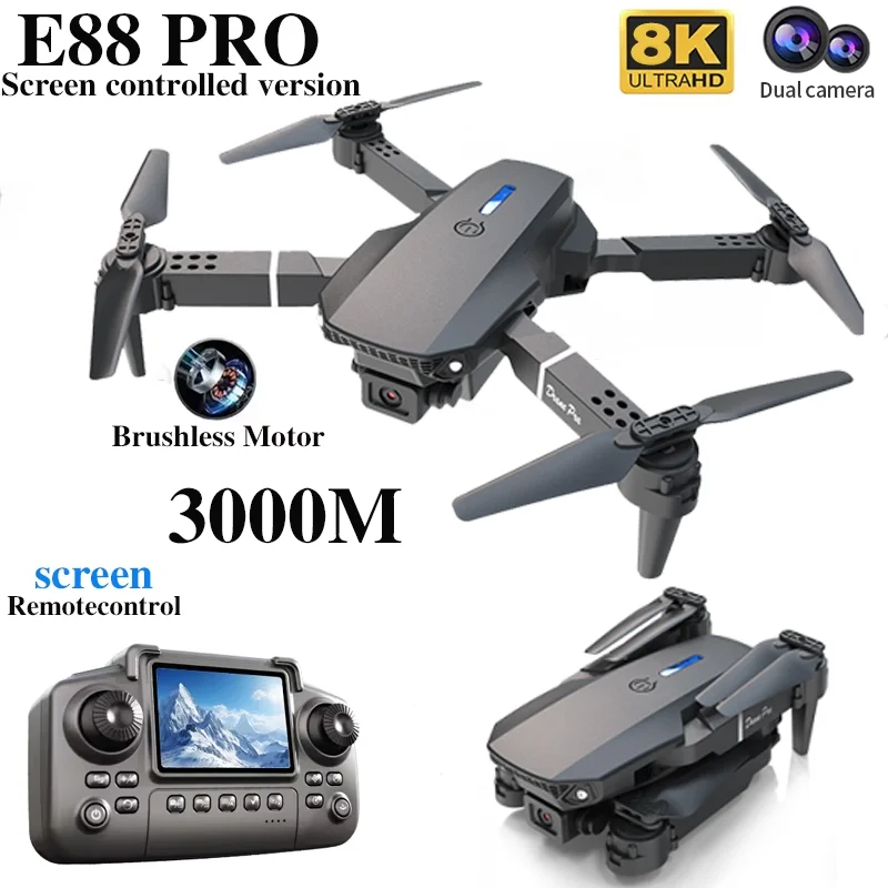 طائرة بدون طيار احترافية E88 P - مراجعة Drone Rc Foldable وسعره