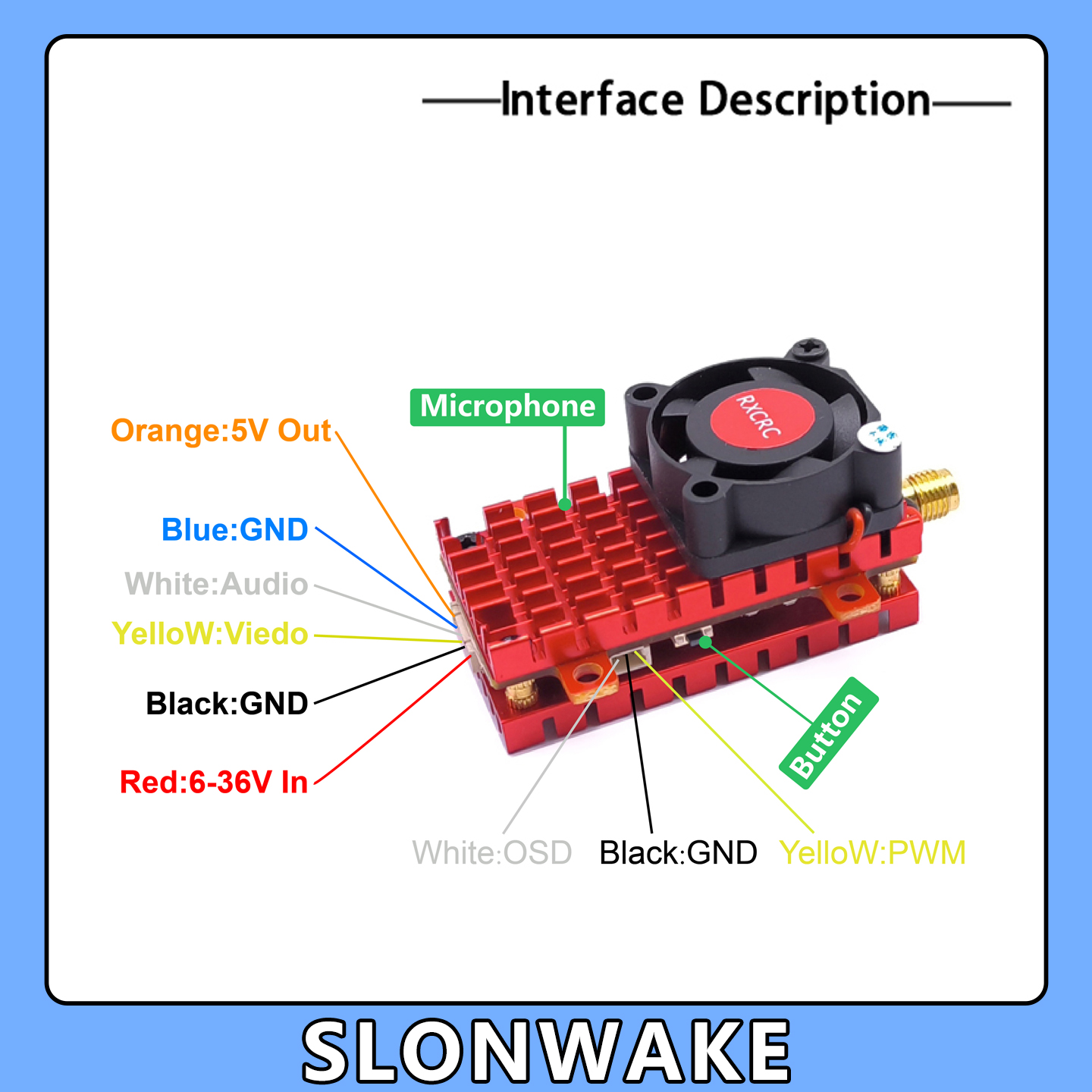كاميرا SLONWAKE 5.8G 2W VTX FP - مراجعة Drone Rc With Camera وسعره