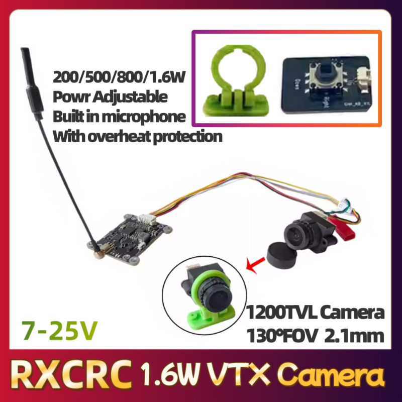 RXCRC 5.8G وحدة 48CH 1.6W VTX  - مراجعة Drone Rc Airplane وسعره