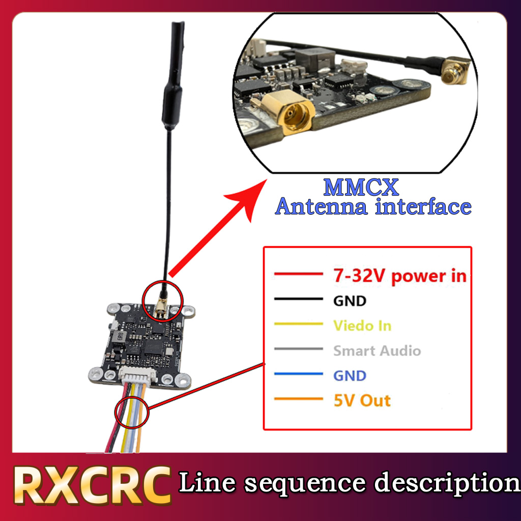 RXCRC 5.8G وحدة 48CH 1.6W VTX  - مراجعة Drone Rc Airplane وسعره