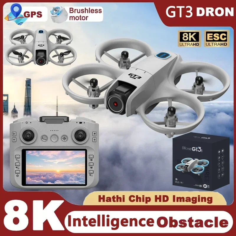GT3 طائرة بدون طيار صغيرة جديد - مراجعة Drone Dji Rc 2 وسعره