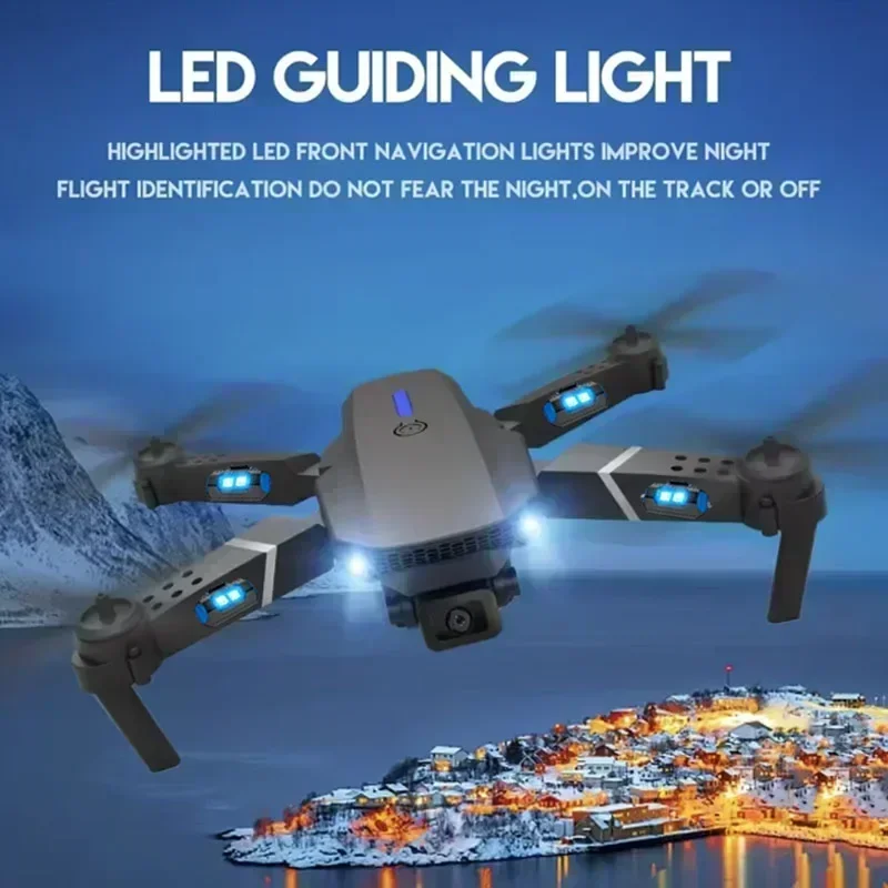 E88 Pro WIFI FPV الطائرة بدون  - مراجعة Drone Rc Foldable وسعره