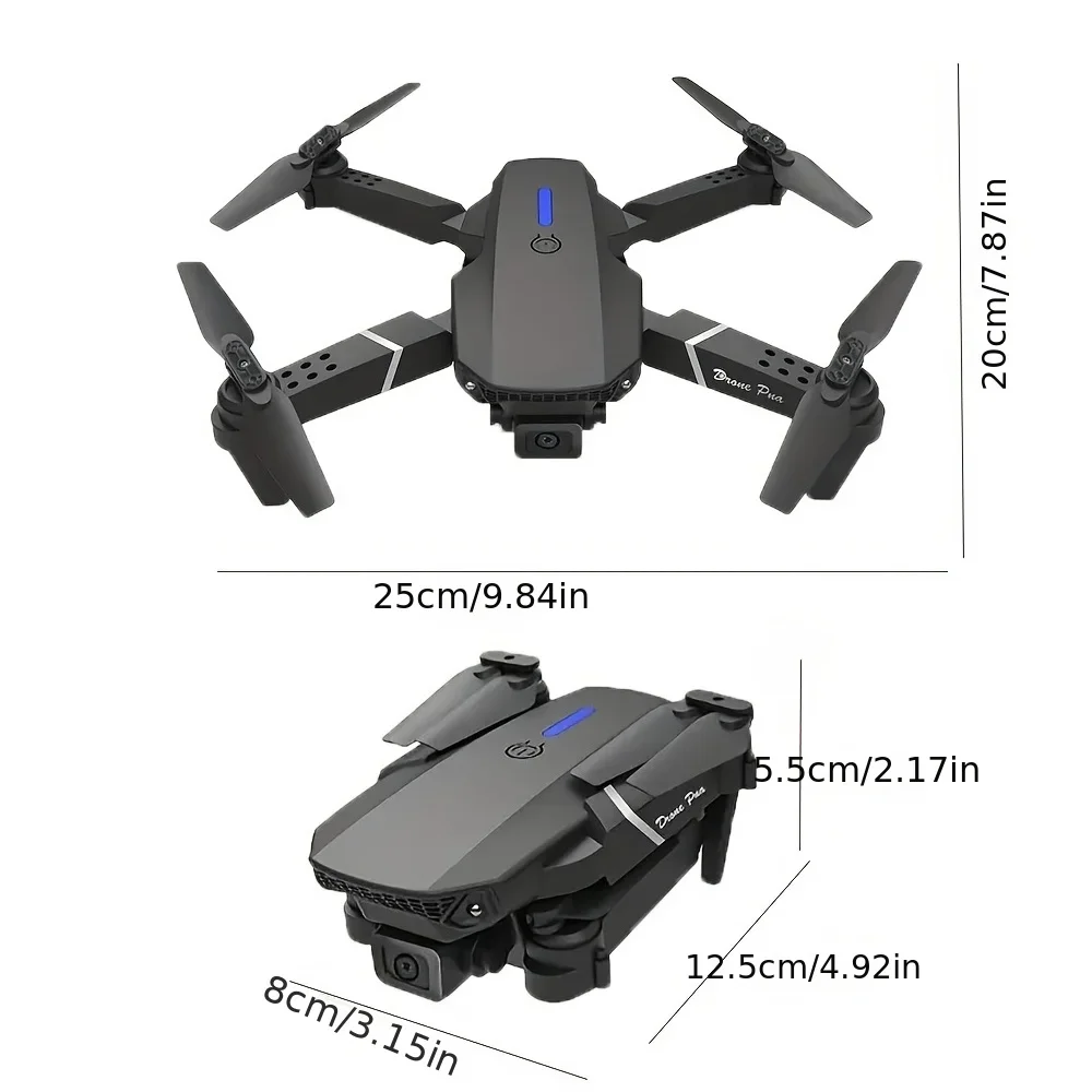 طائرة بدون طيار احترافية E88 4 - مراجعة Drone Rc Foldable وسعره