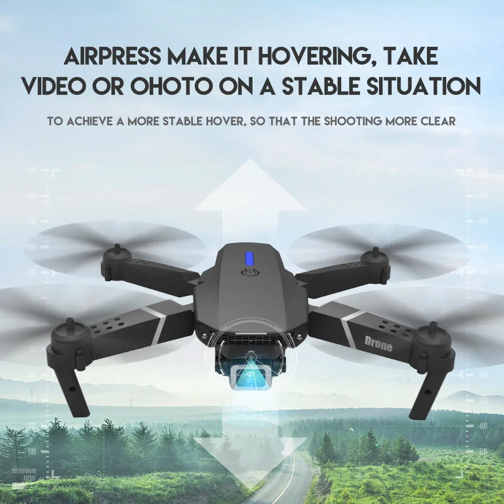 طائرة بدون طيار احترافية E88 4 - مراجعة Drone Rc Foldable وسعره