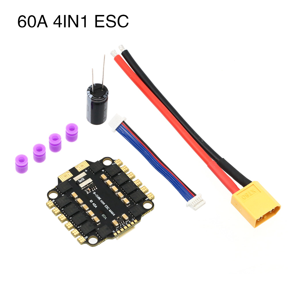 UAngel 4IN1 45A 60A ESC BLHELI - مراجعة Esc 4In1 Brushless وسعره