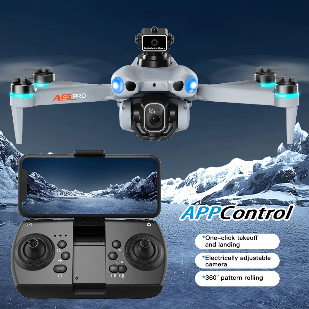 طائرة بدون طيار AE5 Pro بدقة 8 - مراجعة Drone Without Rc وسعره