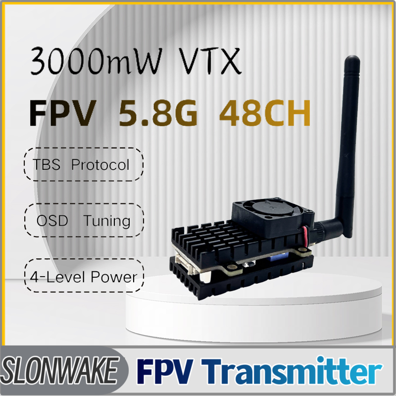 SLONWAKE 5.8G 3000mW محاكاة VT - مراجعة Drone Rc Airplane وسعره