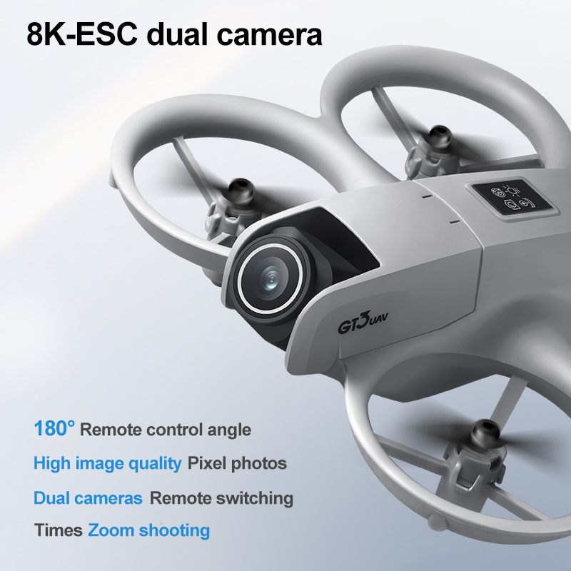 GT3 جديد مع شاشة صغيرة بدون طي - مراجعة Drone Rc With Camera وسعره